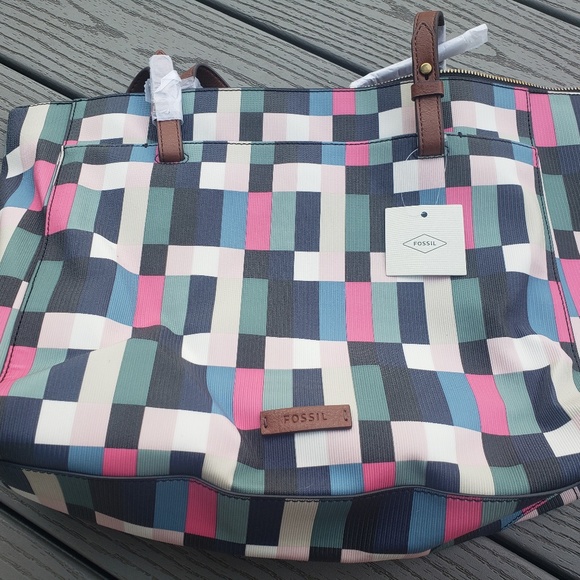 NWT Fossil Rachel Tote with Zipper - Picture 5 of 7